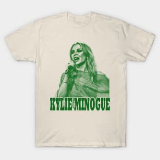 Kylie Minogue (19) - green solid style T-Shirt